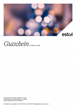 Gutschein Weihnachtsbaum Bokeh